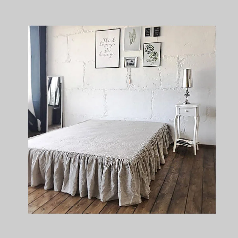 100% Linen Bed Skirt American Bed Skirt Sheet Washed Flax Bed Skirt Solid 45cm Skirt Swing Extravagant Washing Custom Size
100% Linen Bed Skirt American Bed Skirt Sheet Washed Flax Bed Skirt Solid 45cm Skirt Swing Extravagant Washing Custom Size