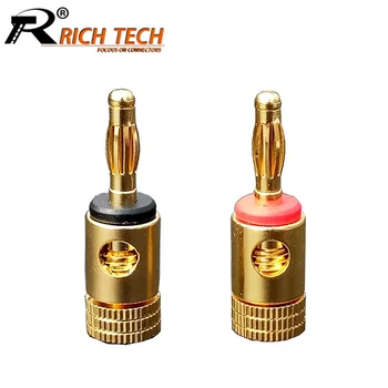 10pcs/lot Banana Male Plug Screw-type High Quality Gold Plated Audio Banana Wire Connector 5 Pairs Red+Black
10pcs/lot Banana Male Plug Screw-type High Quality Gold Plated Audio Banana Wire Connector 5 Pairs Red+Black