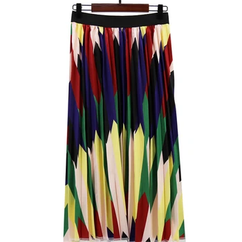 Chic Geometric Print Skirt Women Streetwear A-Line High Waist Pleated Skirt Harajuku Multicolor Elegent Female Casual Skirt
Chic Geometric Print Skirt Women Streetwear A-Line High Waist Pleated Skirt Harajuku Multicolor Elegent Female Casual Skirt