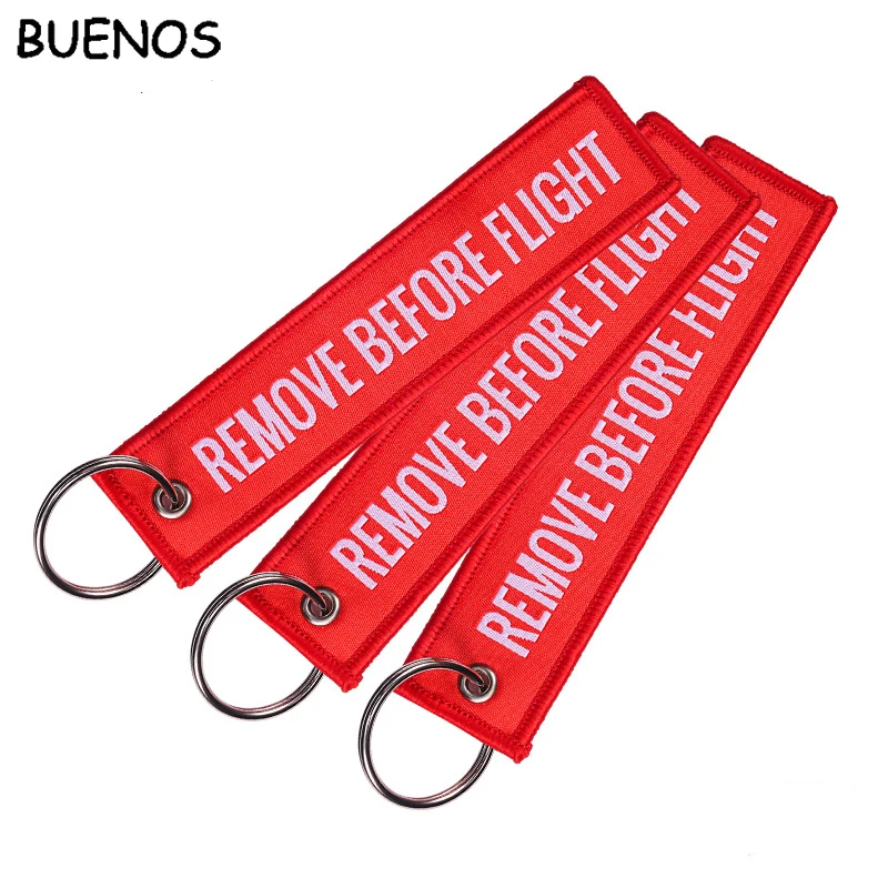 BUENOS Remove Before Flight Fashion Tags Keychain Keyring Rectangle Polyester Embroidery Message 13*3CM Multicolor 1 Piece Gifts
BUENOS Remove Before Flight Fashion Tags Keychain Keyring Rectangle Polyester Embroidery Message 13*3CM Multicolor 1 Piece Gifts