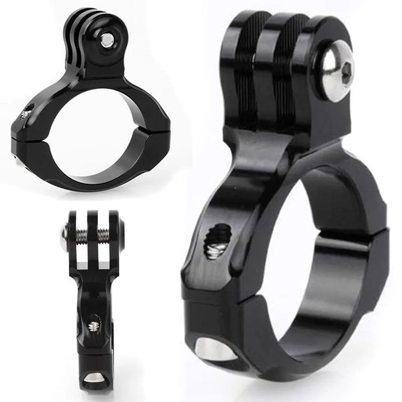 Bike Aluminum Handlebar Bar 30-31.8mm Mount For GoPro Hero 1 2 3 4 5 6 7