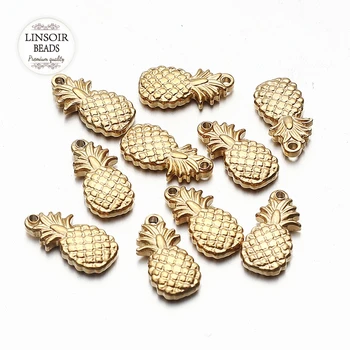 5Pcs/lot Stainless Steel Pineapple Charm Pendants 8.5*17mm For Jewelry Making Golden/Steel Pineapple Pendants Charm
5Pcs/lot Stainless Steel Pineapple Charm Pendants 8.5*17mm For Jewelry Making Golden/Steel Pineapple Pendants Charm
