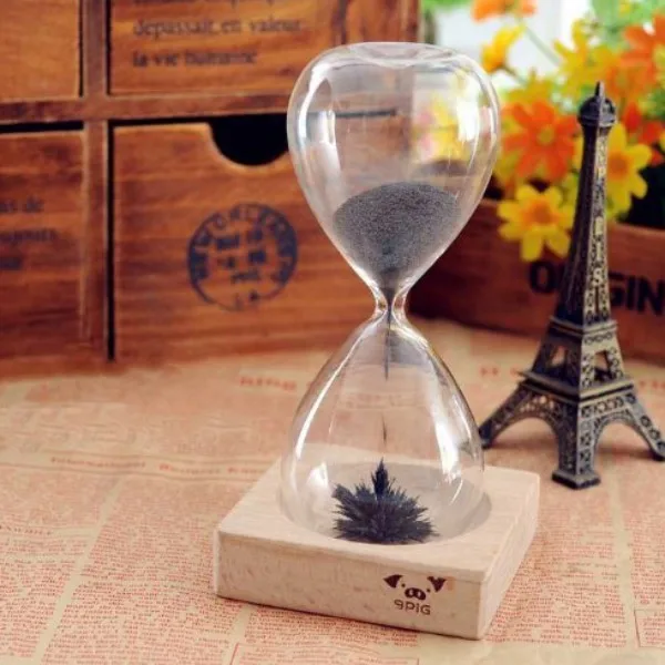 Home Decor Magnetic Timer Sand Hourglass Desktop Decoration Iron Fillings Present Clock
Home Decor Magnetic Timer Sand Hourglass Desktop Decoration Iron Fillings Present Clock