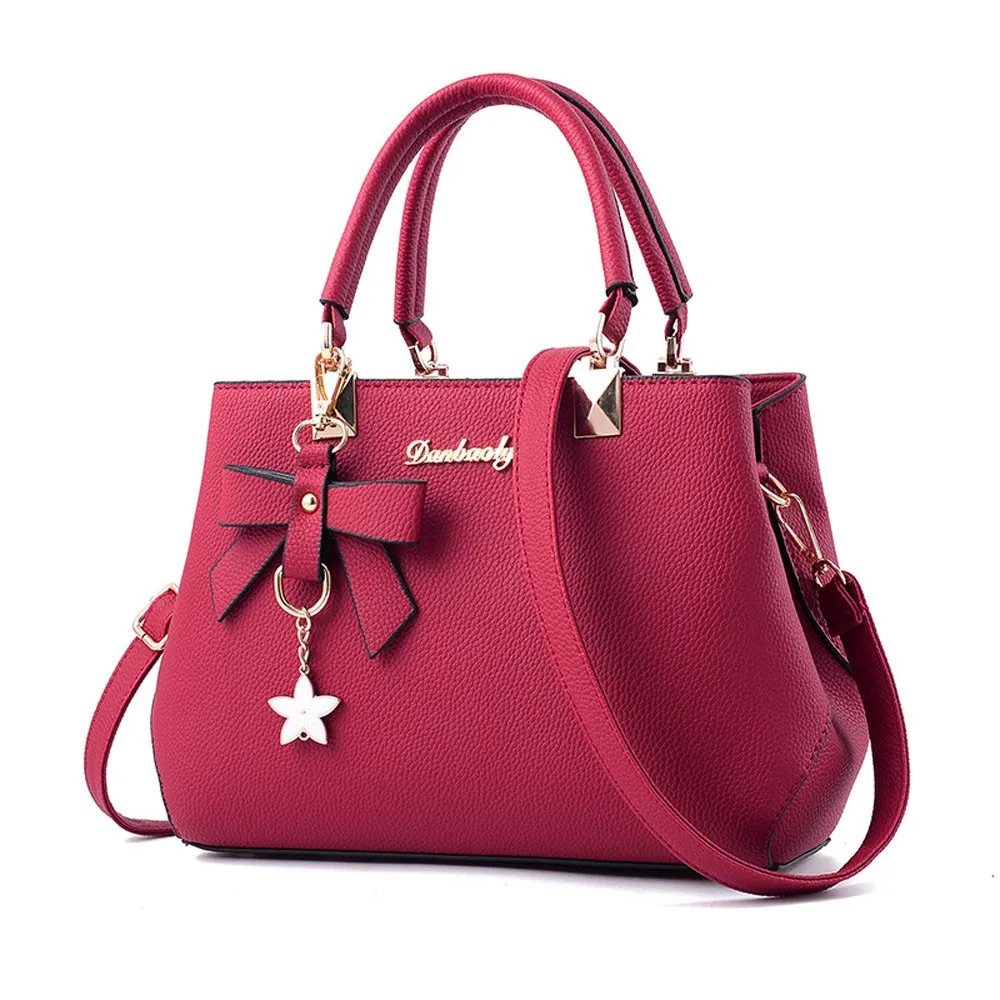 Leather Women Bow Star Women Handbag Ladies Woemn Shoulder Bag Tote Messenger Satchel Shoulder Sloping Handbag with Bowknot
Leather Women Bow Star Women Handbag Ladies Woemn Shoulder Bag Tote Messenger Satchel Shoulder Sloping Handbag with Bowknot
