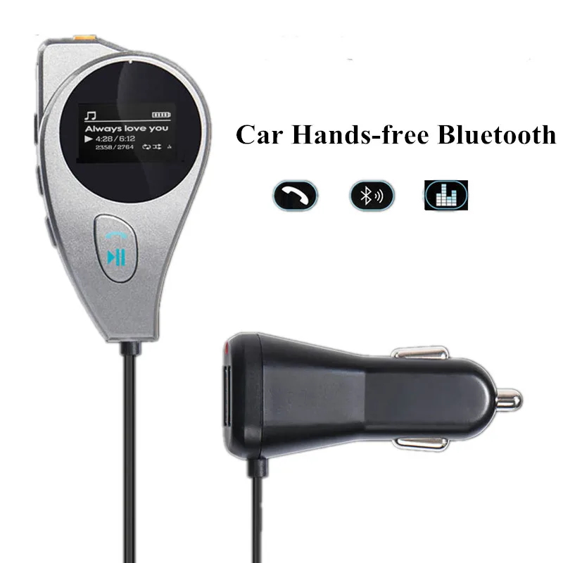 Wireless Hands-free Car Bluetooth Kit Fm Transmitter MP3 Player 2.1A USB Car Charger For Smart Phone Support U Disk/TF Card/AUX
Wireless Hands-free Car Bluetooth Kit Fm Transmitter MP3 Player 2.1A USB Car Charger For Smart Phone Support U Disk/TF Card/AUX