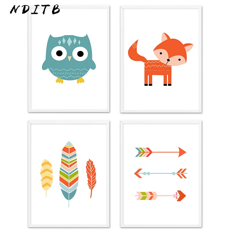 Woodland Animal Owl fox Wall Art Poster Cartoon Nursery Print Canvas Painting Nordic Kids Decoration Pictures Baby Bedroom Decor
Woodland Animal Owl fox Wall Art Poster Cartoon Nursery Print Canvas Painting Nordic Kids Decoration Pictures Baby Bedroom Decor