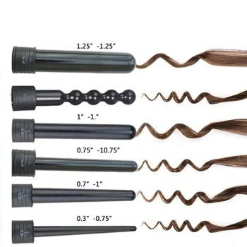 6-in-1 Hair Curling Iron Ceramic Hair Curler Roller Interchangeable Barrels Multifunction Hair Curling Stick
6-in-1 Hair Curling Iron Ceramic Hair Curler Roller Interchangeable Barrels Multifunction Hair Curling Stick
