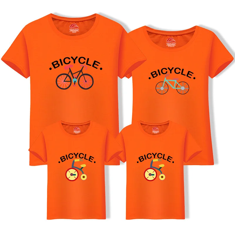Family Matching Outfit Summer Short Sleeve T Shirt Top Clothes Cotton Mother Father Son daughter Dress bicycle LD10504
Family Matching Outfit Summer Short Sleeve T Shirt Top Clothes Cotton Mother Father Son daughter Dress bicycle LD10504