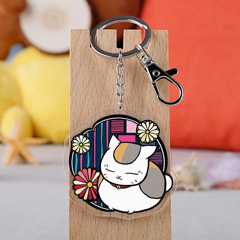 Японский аниме Natsume книга друзей мультфильм кошка автомобиль брелок держатель