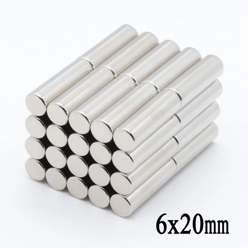 20pcs 6x20 mm N35 Mini Round Super Strong Magnet Rare Earth Permanent Neodymium Magnets 6x20mm Magnet NdFeB 6*20 mm
20pcs 6x20 mm N35 Mini Round Super Strong Magnet Rare Earth Permanent Neodymium Magnets 6x20mm Magnet NdFeB 6*20 mm