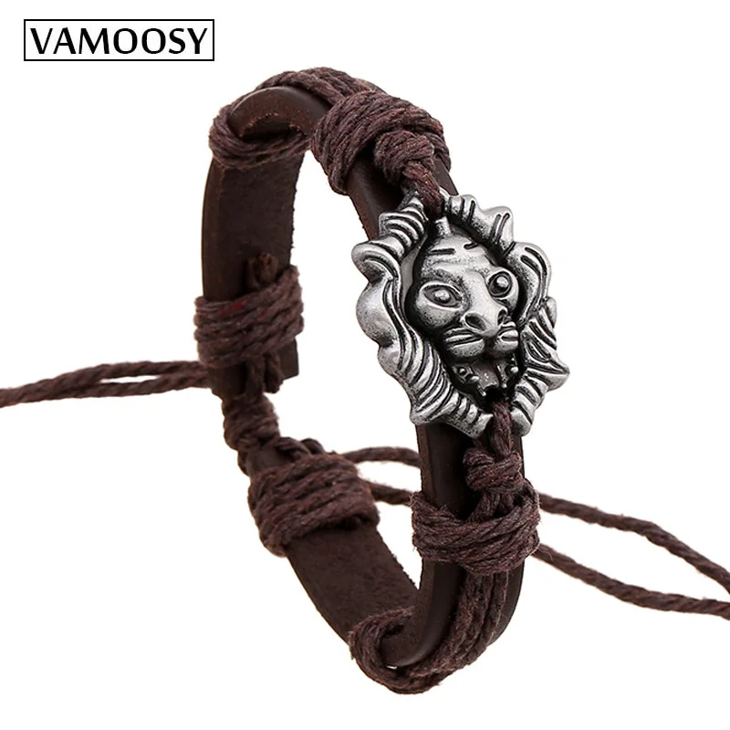 2018 New Fashion Lion Head Leather Bracelets Men Metal Bracelets for Women Bangles Charm Bracelet for Friendship Jewelry
2018 New Fashion Lion Head Leather Bracelets Men Metal Bracelets for Women Bangles Charm Bracelet for Friendship Jewelry