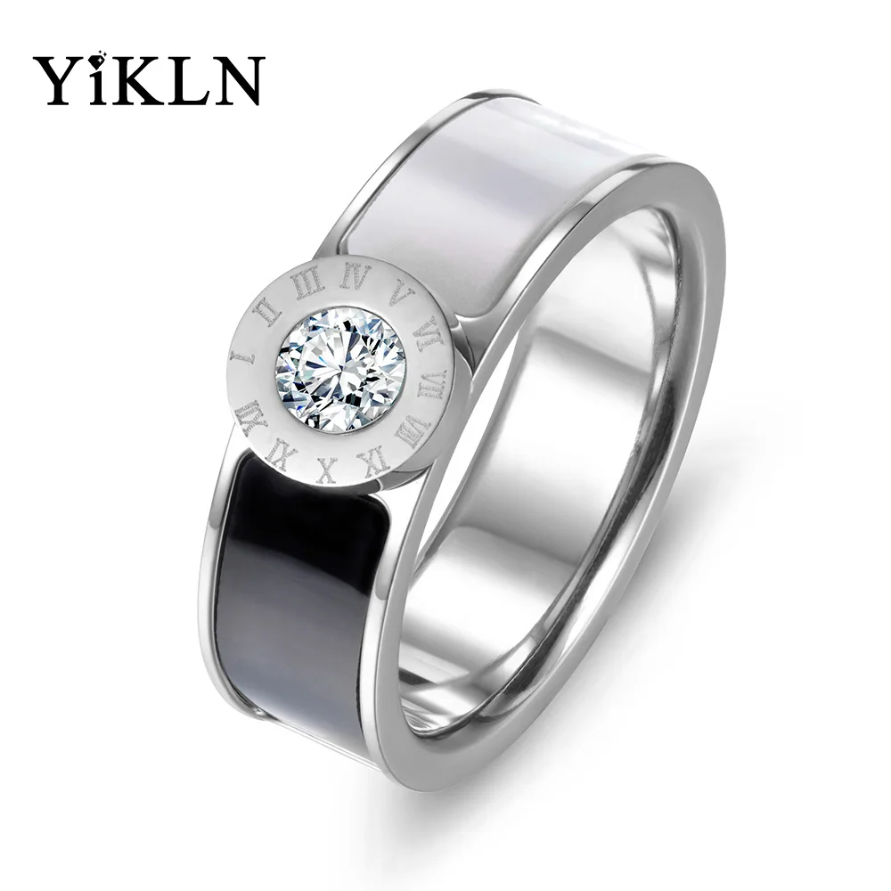 YiKLN Classic Stainless Steel Fine Jewelry CZ Crystal Shell Roman Alphabet Rings Bridal Wedding Engagement Ring Jewelry R17033
YiKLN Classic Stainless Steel Fine Jewelry CZ Crystal Shell Roman Alphabet Rings Bridal Wedding Engagement Ring Jewelry R17033