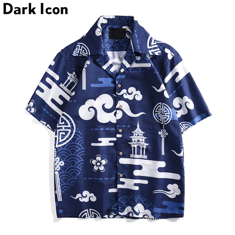 Dark Icon Harajuku Retro Street Shirts Men 2019 Summer Turn-down Collar Hawaii Style Men's Shirt Beach Vacation Shirts for Men
Dark Icon Harajuku Retro Street Shirts Men 2019 Summer Turn-down Collar Hawaii Style Men's Shirt Beach Vacation Shirts for Men