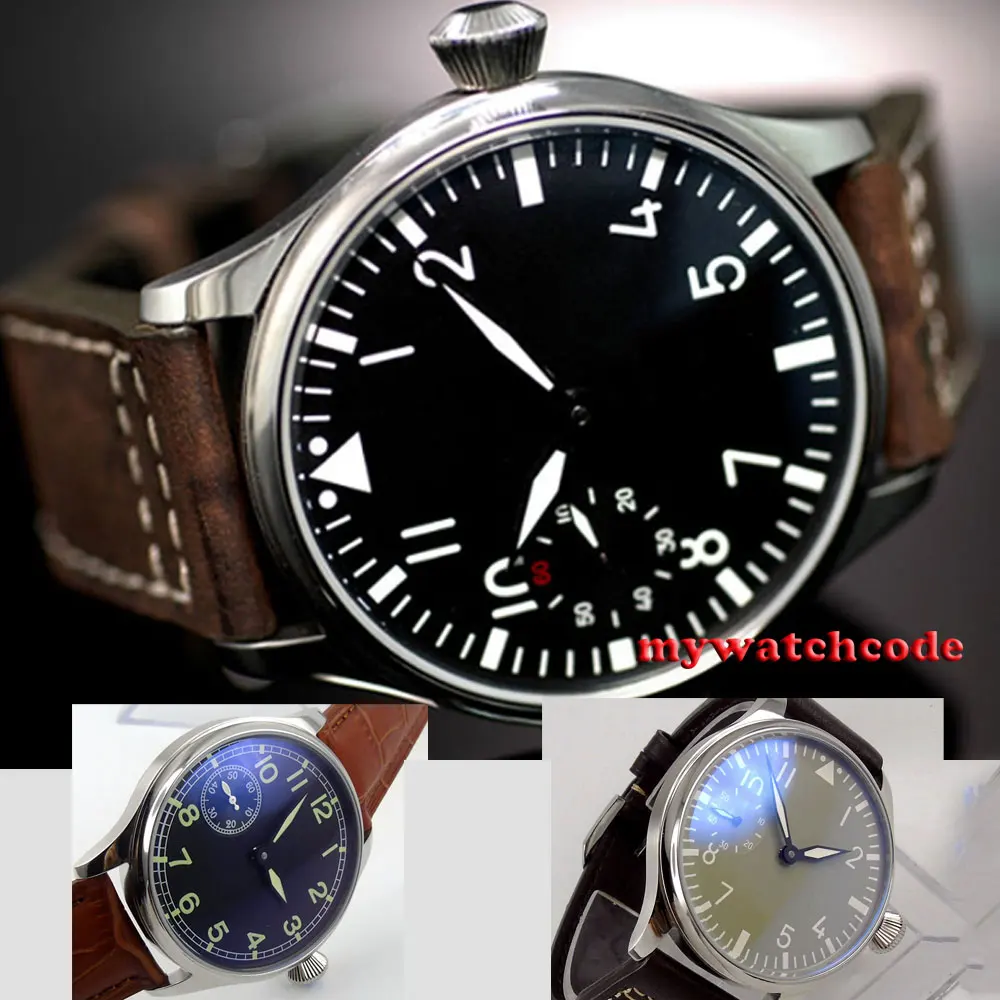 Top Brand Luxury 44mm classic black dial gray parnis luminous makrs 6497 movement Mechanical Watches hand winding mens watch
Top Brand Luxury 44mm classic black dial gray parnis luminous makrs 6497 movement Mechanical Watches hand winding mens watch