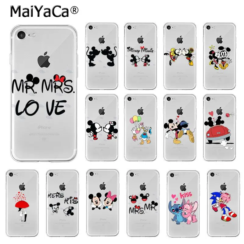 MaiYaCa Mickey Mouse kiss Minnie Stitch Couple TPU Soft Phone Case for iPhone 5 5Sx 6 7 7plus 8 8Plus X XS MAX XR Cover
MaiYaCa Mickey Mouse kiss Minnie Stitch Couple TPU Soft Phone Case for iPhone 5 5Sx 6 7 7plus 8 8Plus X XS MAX XR Cover