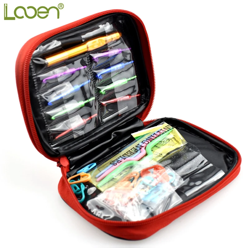 32 Pcs/set Aluminum Looen Interchangeable Crochet Hook Set Detachable Crochet Needles Yarn Sweater Needles Knitting Set With Bag
32 Pcs/set Aluminum Looen Interchangeable Crochet Hook Set Detachable Crochet Needles Yarn Sweater Needles Knitting Set With Bag