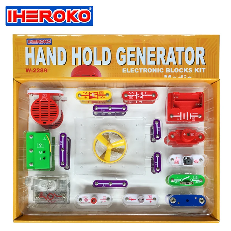 Circuits Block Smart Electronic Kit Integrated Circuit Building Blocks Experiments Educational Physics Learning Kids Toys W-2289
Circuits Block Smart Electronic Kit Integrated Circuit Building Blocks Experiments Educational Physics Learning Kids Toys W-2289