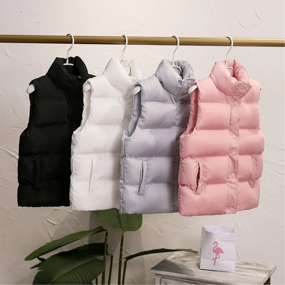 Boys Cotton Vest Girls Cotton Vest Children Thick Warm Winter Solid Vest Kids Outerwear black pink white beige
Boys Cotton Vest Girls Cotton Vest Children Thick Warm Winter Solid Vest Kids Outerwear black pink white beige