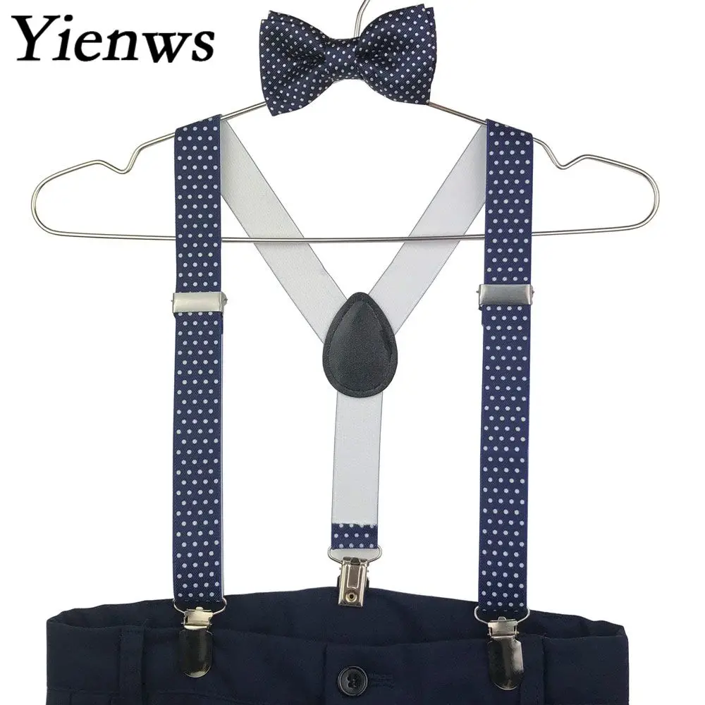 Yienws Kids Bow Tie and Suspenders Baby Navy Polka Dot Girls Boys Suspenders Bowtie Tirantes Bebe Bretels Kinderen YiA147
Yienws Kids Bow Tie and Suspenders Baby Navy Polka Dot Girls Boys Suspenders Bowtie Tirantes Bebe Bretels Kinderen YiA147