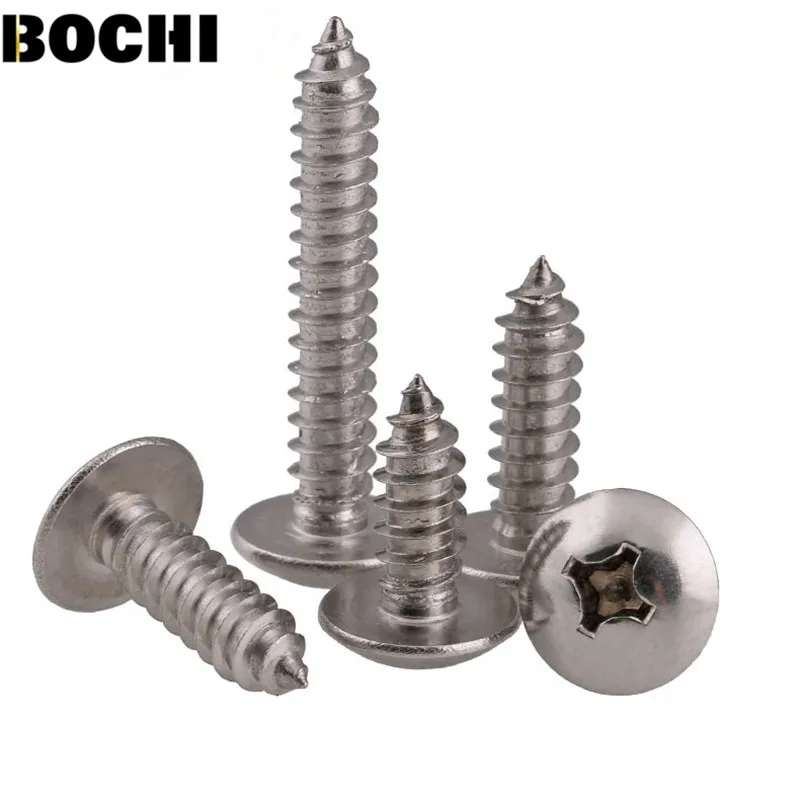 10PCS 316 stainless steel M5 M6 A2 Stainless Steel Phillips Truss Head (Cross Recessed Mushroom Head) Self Tapping Screws
10PCS 316 stainless steel M5 M6 A2 Stainless Steel Phillips Truss Head (Cross Recessed Mushroom Head) Self Tapping Screws