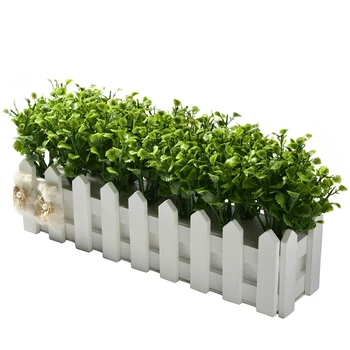 Artificial Silk Flowers with Picket Fence Fake Peppermint grass Silk Flowers Potted Home Garden Wedding Party Decor
Artificial Silk Flowers with Picket Fence Fake Peppermint grass Silk Flowers Potted Home Garden Wedding Party Decor