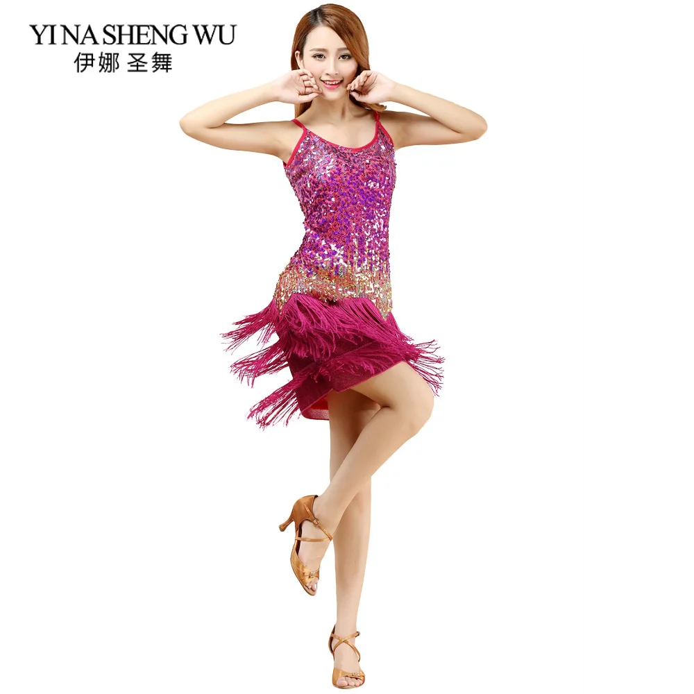 New Sexy Sling Latin Dance Dresses Women Ballroom Dance Latin Salsa Samba Dancewear Tassel Sequins Latin Dance Competition Dress
New Sexy Sling Latin Dance Dresses Women Ballroom Dance Latin Salsa Samba Dancewear Tassel Sequins Latin Dance Competition Dress