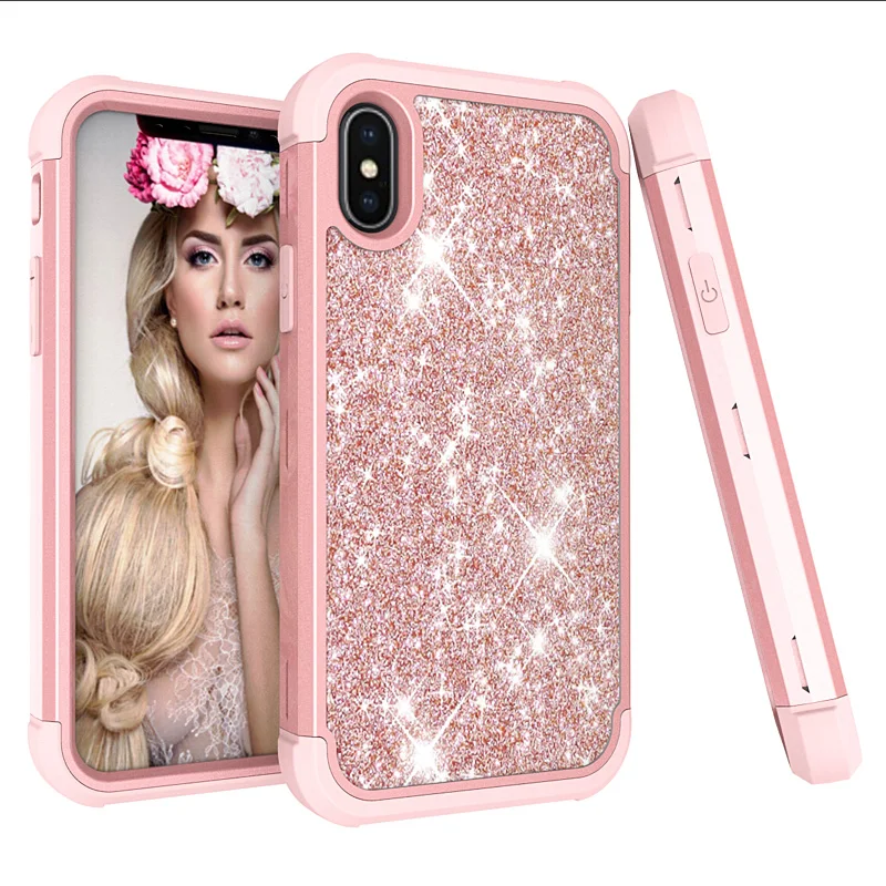 Fashion 3in1 Full Protection Bling Glitter Case For iPhone 6s 6 7 8 Plus TPU Shockproof Hard PC Cover For iPhone X Xr Xs Max
Fashion 3in1 Full Protection Bling Glitter Case For iPhone 6s 6 7 8 Plus TPU Shockproof Hard PC Cover For iPhone X Xr Xs Max
