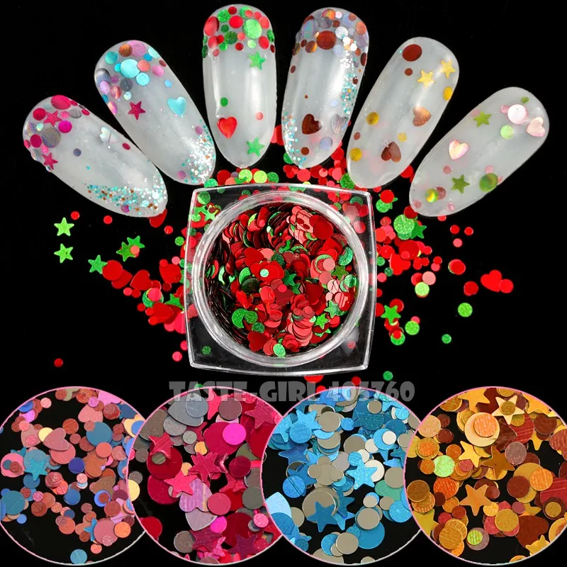1 Jar High Quality Mix 2 Colors Mix Size Round Star Heart Shape Glitter Sequin Arylic Nail Art Paillette Decals DIY Tip YTX
1 Jar High Quality Mix 2 Colors Mix Size Round Star Heart Shape Glitter Sequin Arylic Nail Art Paillette Decals DIY Tip YTX