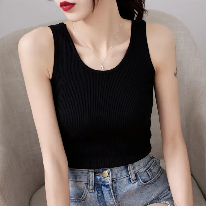 New Arrival 2019 Large size Sexy self-cultivation Knitted Vests For Women Waistcoat Sleeveless Vest Summer Thin Pullover YF165
New Arrival 2019 Large size Sexy self-cultivation Knitted Vests For Women Waistcoat Sleeveless Vest Summer Thin Pullover YF165