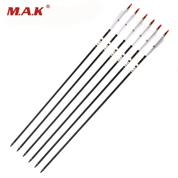 6/12/24pcs 85cm Spine 500 OD7.6mm Carbon Arrows With 3 White Real Feather for 20-50lbs Bow Hunting Shooting Archery
6/12/24pcs 85cm Spine 500 OD7.6mm Carbon Arrows With 3 White Real Feather for 20-50lbs Bow Hunting Shooting Archery