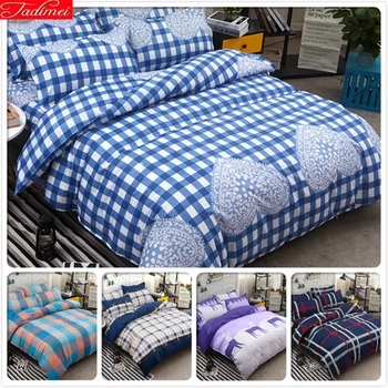 Blue Plaid Lover 3/4 pcs Bedding Set Kids Bed Linen Full King Queen Twin Double Size Duvet Cover 1.5m 1.8m 2m 2.2m 2.4m Bedlinen
Blue Plaid Lover 3/4 pcs Bedding Set Kids Bed Linen Full King Queen Twin Double Size Duvet Cover 1.5m 1.8m 2m 2.2m 2.4m Bedlinen