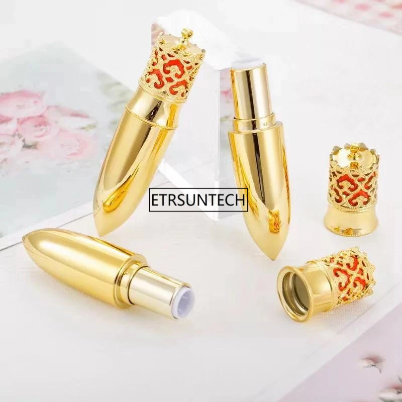 100pcs Gold Luxury Empty Lipstick Tube 12.1mm Crown Queen DIY Tube Lipgloss Cosmetic Containers Packaging Bottle F2216
100pcs Gold Luxury Empty Lipstick Tube 12.1mm Crown Queen DIY Tube Lipgloss Cosmetic Containers Packaging Bottle F2216