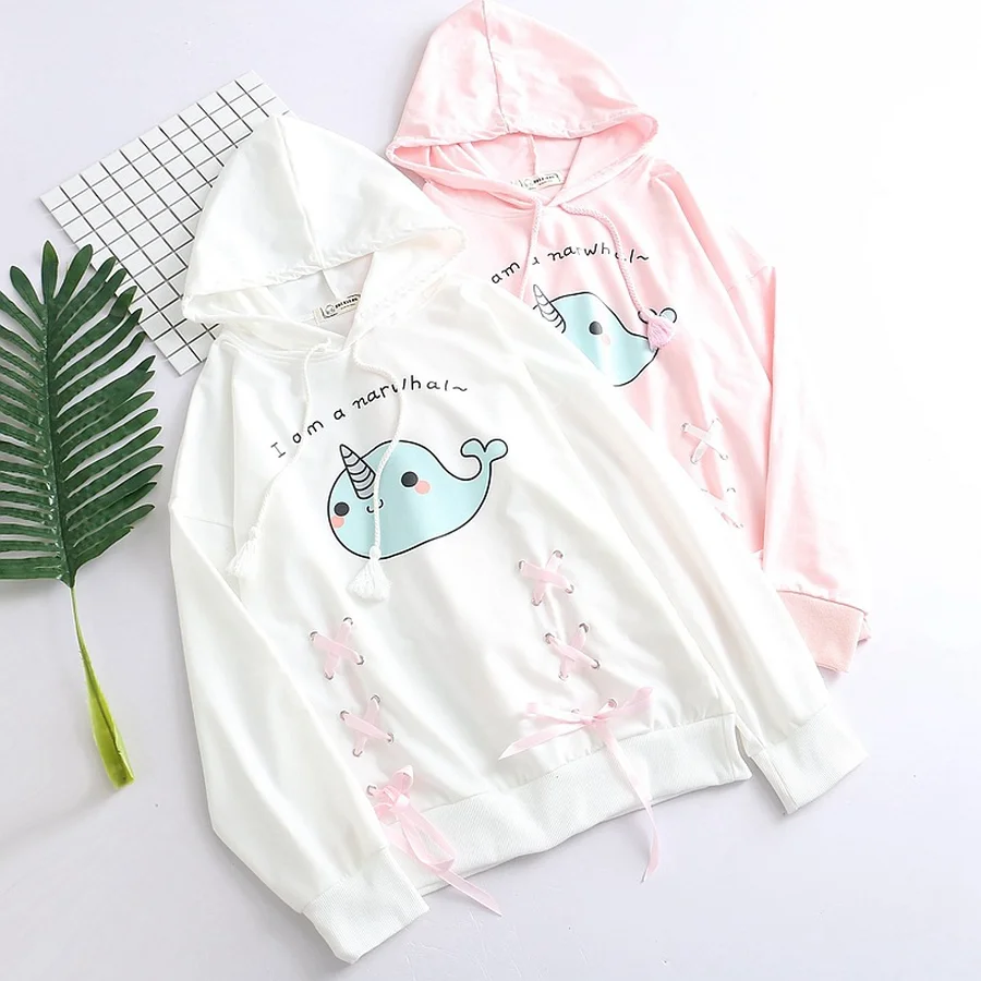 7006 Spring Narwhal Hodies Hooded Long Sleeve Cartoon Cute Printed Girls Whale Sweatshirt Autumn Bow Pullovers Female Kawaii
7006 Spring Narwhal Hodies Hooded Long Sleeve Cartoon Cute Printed Girls Whale Sweatshirt Autumn Bow Pullovers Female Kawaii