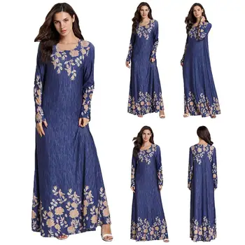 Women Printed Floral Abaya Muslim Dress Vintage Kaftan Islamic Maxi Long Dresses Robe Gown Loose Casual Elegant Dress Arab New
Women Printed Floral Abaya Muslim Dress Vintage Kaftan Islamic Maxi Long Dresses Robe Gown Loose Casual Elegant Dress Arab New