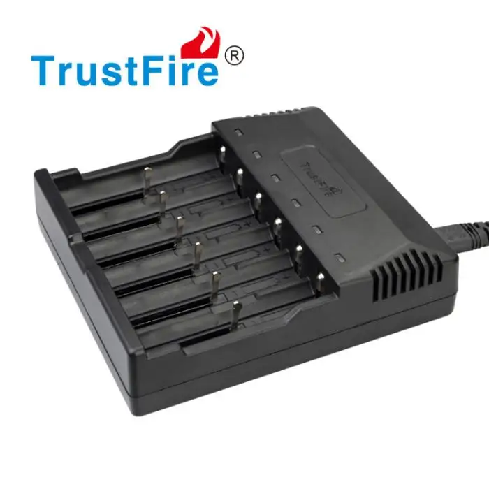 

TrustFire TR-012 Universal Digicharger Intelligent 6 Slots Battery Charger For 26650 18650 16340 14500 AA AAA Lithium Batteries