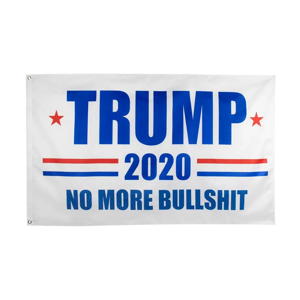 

Yehoy hanging 90*150cm no more bullshit Donald Trump USA President 2020 Flag For Decoration