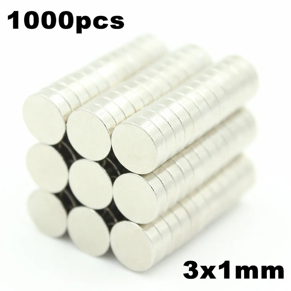 1000pcs 3x1mm Super Powerful Strong Bulk Small Round NdFeB Neodymium Disc Magnets Dia 3mm x 1mm N35 Rare Earth NdFeB Magnet
1000pcs 3x1mm Super Powerful Strong Bulk Small Round NdFeB Neodymium Disc Magnets Dia 3mm x 1mm N35 Rare Earth NdFeB Magnet