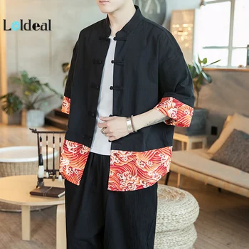 LOLDEAL Summer Stand Collar Large Size Ethnic Style Chinese Style Cotton Button Loose Short-sleeved Shirt Male
LOLDEAL Summer Stand Collar Large Size Ethnic Style Chinese Style Cotton Button Loose Short-sleeved Shirt Male