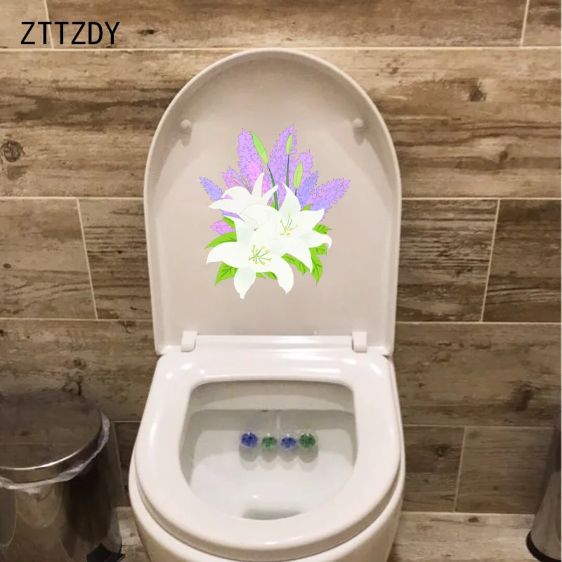 ZTTZDY 19*22.1CM Floral Flower Lavender Lily Toilet Sticker Bedroom Wall Decal Home Decor T2-0576
ZTTZDY 19*22.1CM Floral Flower Lavender Lily Toilet Sticker Bedroom Wall Decal Home Decor T2-0576