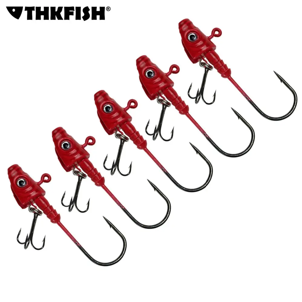 5 Pcs/Lot 20g 7/10oz Red Head Fishing Hooks 3D Eye Treble Hooks For Fishing Bass Trout anzol para pesca Jig Heads Fishing Hook
5 Pcs/Lot 20g 7/10oz Red Head Fishing Hooks 3D Eye Treble Hooks For Fishing Bass Trout anzol para pesca Jig Heads Fishing Hook