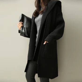 Poncho New Arrival Cardigan Women Pull Sweaters And 2018 Autumn Winter Sweater Woman Thicker Long Hooded Coat Loose Two Knit
Poncho New Arrival Cardigan Women Pull Sweaters And 2018 Autumn Winter Sweater Woman Thicker Long Hooded Coat Loose Two Knit