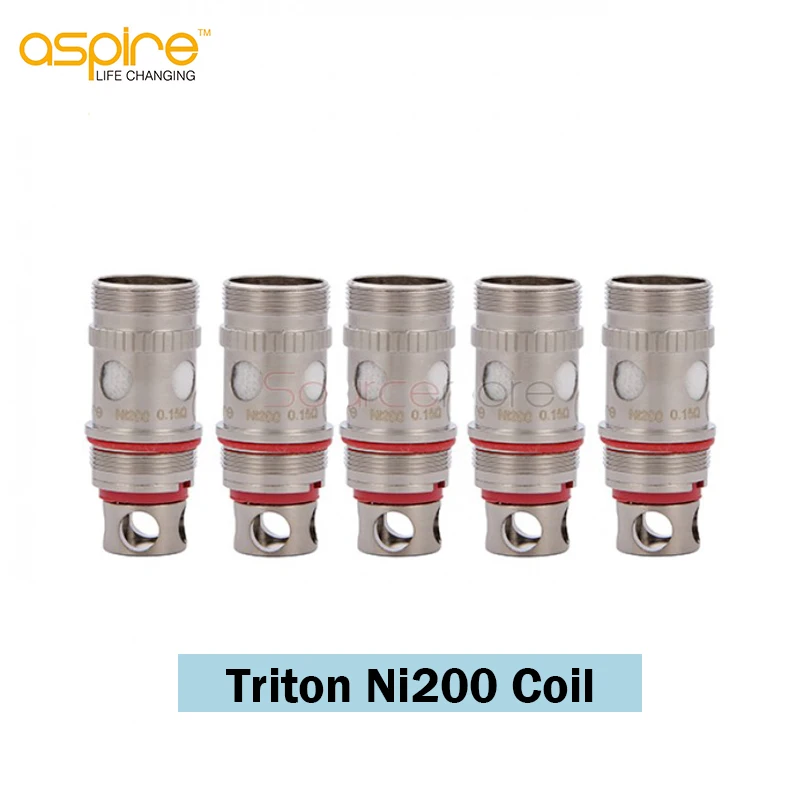 10/5pcs Aspire Triton Ni-200 Coil 0.15ohm ni200 Replacement Coil Head For Triton Atomizer Electronic Cigarette vs Triton mini
10/5pcs Aspire Triton Ni-200 Coil 0.15ohm ni200 Replacement Coil Head For Triton Atomizer Electronic Cigarette vs Triton mini