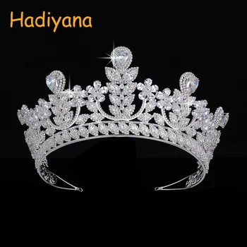 Crowns And Tiara Hadiyana Trendy Luxury For Women Wedding Crown Anniversary Party With Zircon BC464 Bridal Hair Accessories
Crowns And Tiara Hadiyana Trendy Luxury For Women Wedding Crown Anniversary Party With Zircon BC464 Bridal Hair Accessories