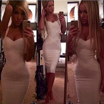 HOT 12 Colors Top Quality HL Sleeveless Knee Length Sling Bandage Dress Celebrity Bodycon Fashion Dresses
HOT 12 Colors Top Quality HL Sleeveless Knee Length Sling Bandage Dress Celebrity Bodycon Fashion Dresses