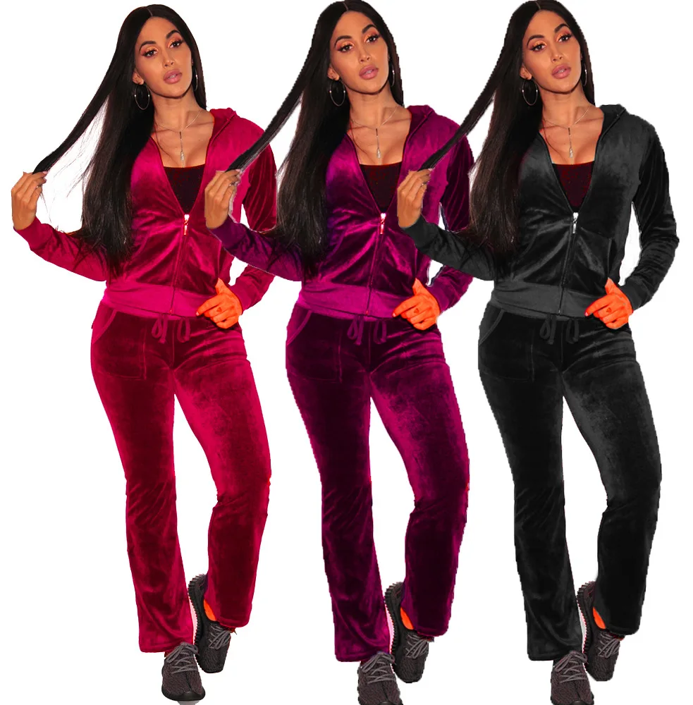 Fitness Women Autumn 2019 Fashion Set Winter Sweatshirt Pants Sets Velvet Tracksuit Velour Smooth Soft Suit Casual Basic Outwear
Fitness Women Autumn 2019 Fashion Set Winter Sweatshirt Pants Sets Velvet Tracksuit Velour Smooth Soft Suit Casual Basic Outwear