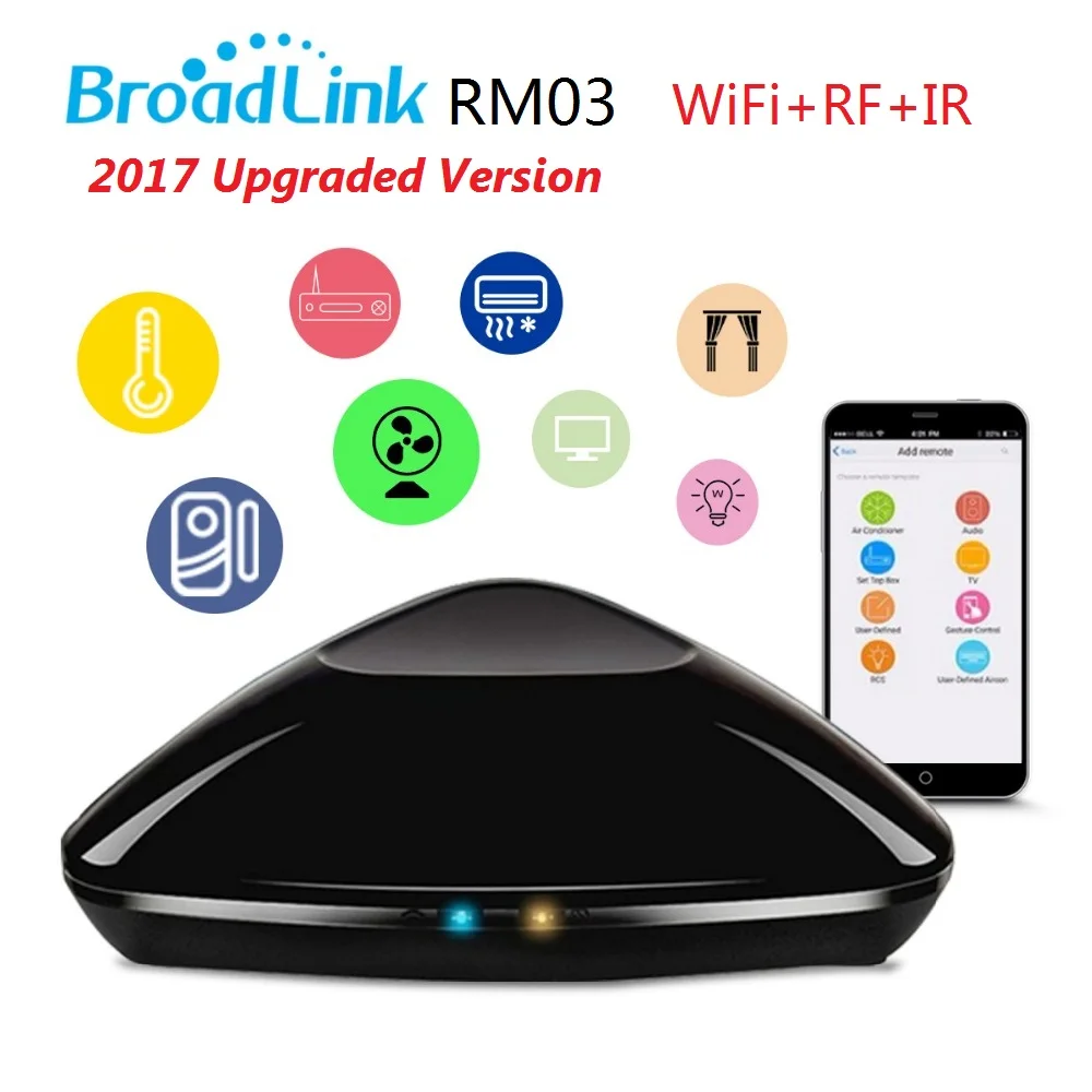 free shipping 2017 Broadlink RM Pro RM03,Smart home Automation WIFI+IR+RF Universal Intelligent remote control switch for
free shipping 2017 Broadlink RM Pro RM03,Smart home Automation WIFI+IR+RF Universal Intelligent remote control switch for