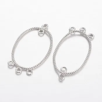 Jewelry DIY Findings Oval Brass Chandelier Links, Platinum, Silver Color 37x21x1mm, Hole: 2mm
Jewelry DIY Findings Oval Brass Chandelier Links, Platinum, Silver Color 37x21x1mm, Hole: 2mm