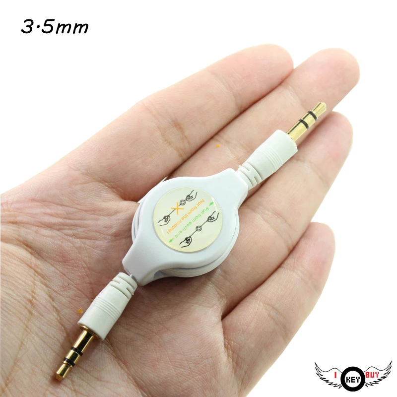 I Key Buy 1Pc High Quality Retractable Aux Line 3.5mm Car Audio Cable Kit Cars Automobile MP3 75mm Car-Styling Accessories White
I Key Buy 1Pc High Quality Retractable Aux Line 3.5mm Car Audio Cable Kit Cars Automobile MP3 75mm Car-Styling Accessories White