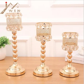 Metal Golden Candle Holders Crystals Delicate Wedding Candelabra Romantic Centerpiece For Home Decoration Candlesticks 3 size
Metal Golden Candle Holders Crystals Delicate Wedding Candelabra Romantic Centerpiece For Home Decoration Candlesticks 3 size