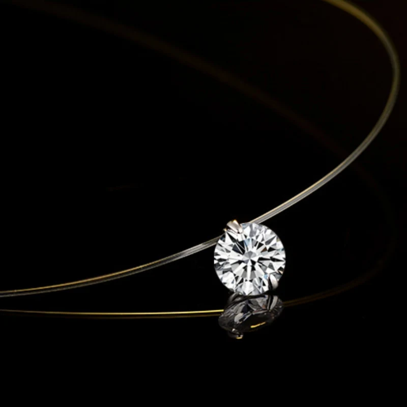 Creative Transparent Fish Line Crystal Rhinestone Zircon Choker Necklace Women Jewelry Accessories Gift CZ Chain Necklaces Women
Creative Transparent Fish Line Crystal Rhinestone Zircon Choker Necklace Women Jewelry Accessories Gift CZ Chain Necklaces Women